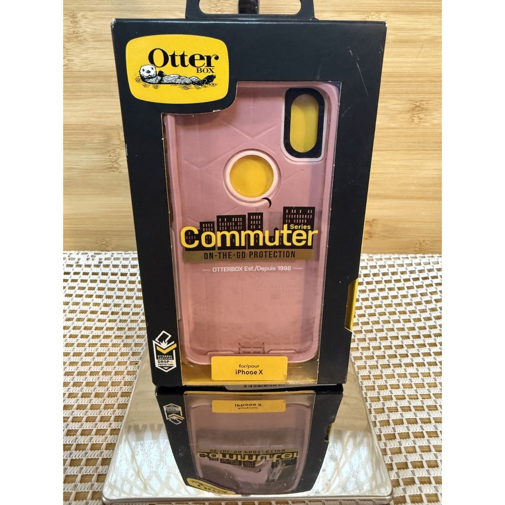 OtterBox Commuter Series Pink Shockproof Dual Layer iPhone X Protective Cover
